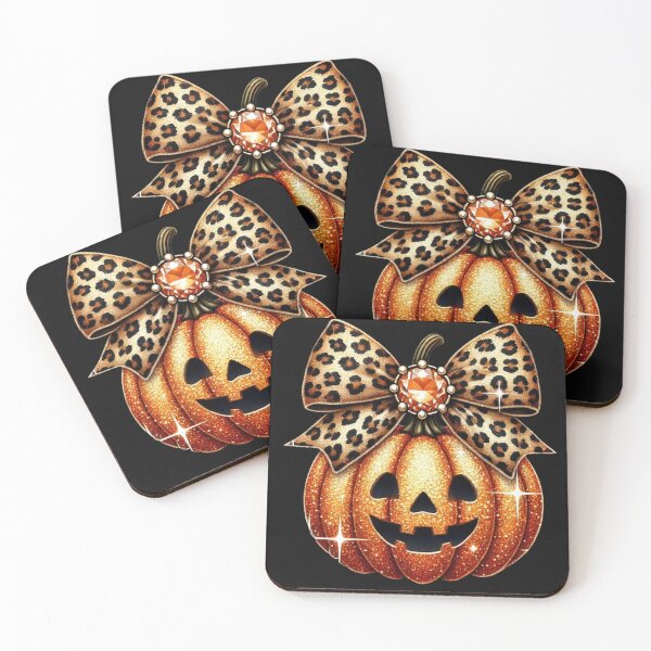 Item preview, Sparkly Pumpkin Leopard Coquette Bow Pumpkin For Women Girls  designed and sold by SztylishDesigns.
