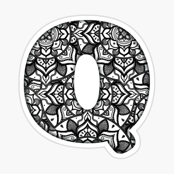 Item preview, 3D Mandala Letter Q designed and sold by The-Franky-Shop.