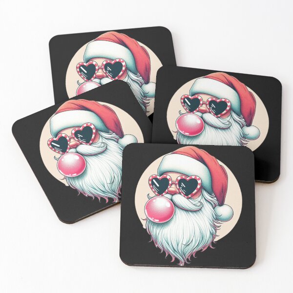 Item preview, Funny Retro Santa Blowing Bubble designed and sold by Merchrise.