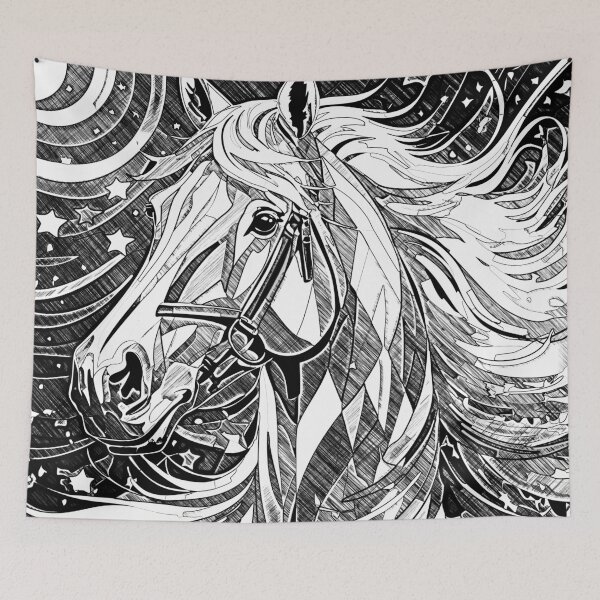 Item preview, Horse with mane in the wind designed and sold by Marcu Ioachim.