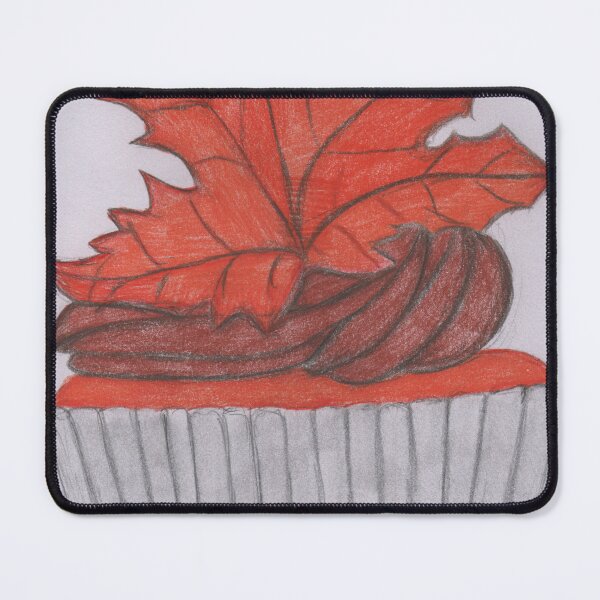 Item preview, Cupcake with autumn leaf designed and sold by Artbysarah23.