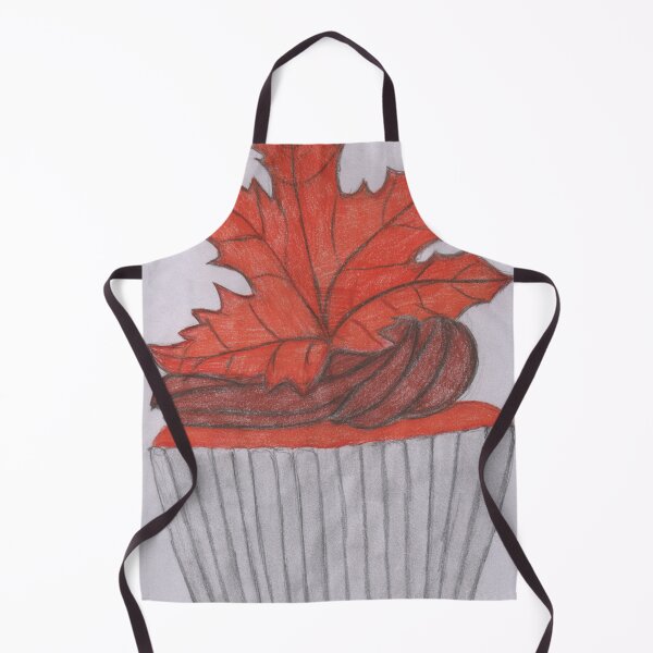 Item preview, Cupcake with autumn leaf designed and sold by Artbysarah23.