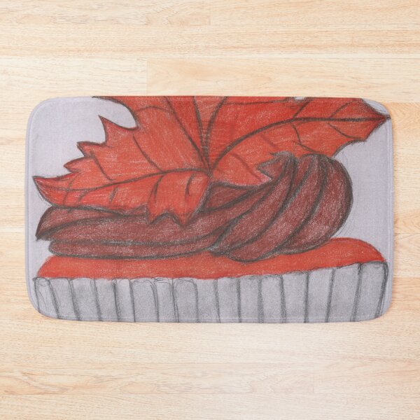Item preview, Cupcake with autumn leaf  designed and sold by Artbysarah23.