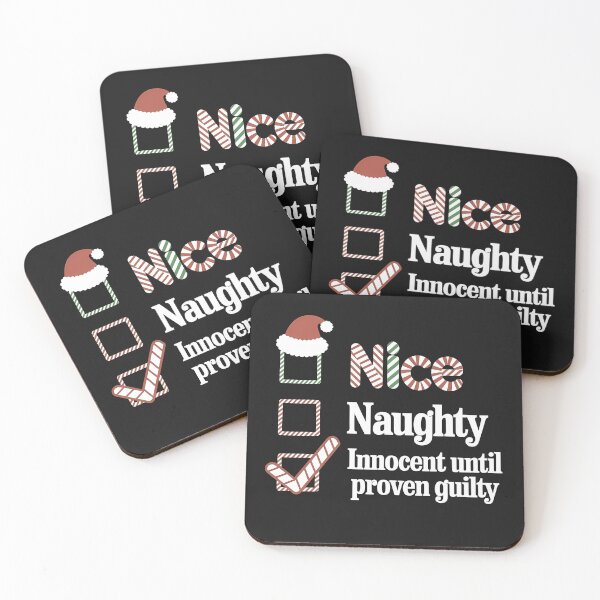 Item preview, Nice Naughty Innocent Until Proven Guilty Christmas List designed and sold by WildPalette-Art.