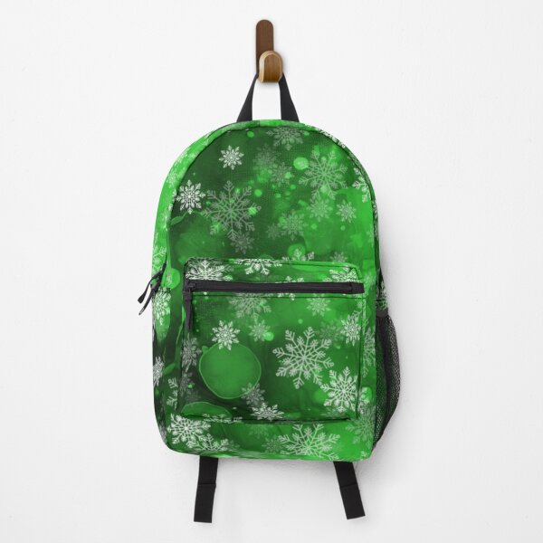 Item preview, Snowflakes on a background of colorful, intense spots of alcohol ink / dark green designed and sold by My-fake-places.
