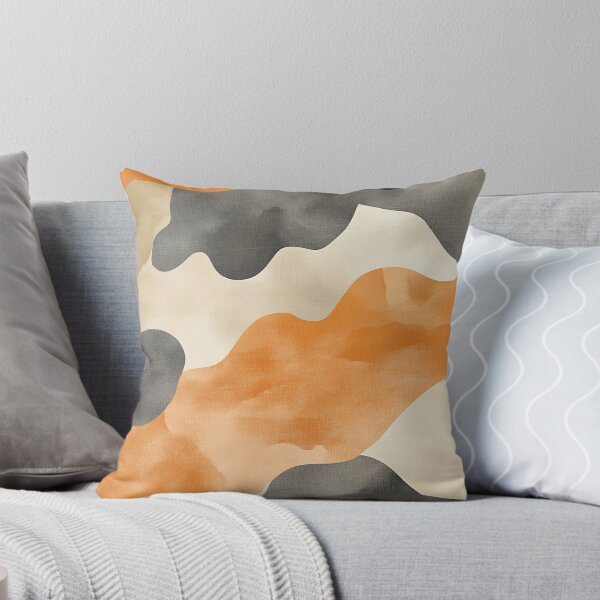 Item preview, Seamless pattern of flowing watercolor shapes in earthy tones like sienna, ochre, and slate grey for a natural aesthetic - designed and sold by ThaiArtShop.