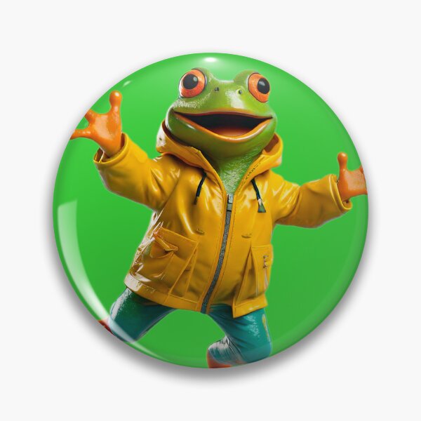 Item preview, Happy Frog in Yellow Raincoat designed and sold by AleTot.