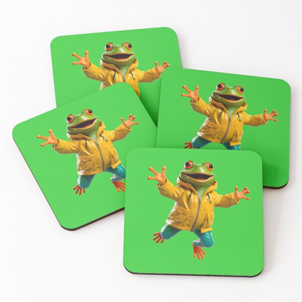 Item preview, Happy Frog in Yellow Raincoat designed and sold by AleTot.