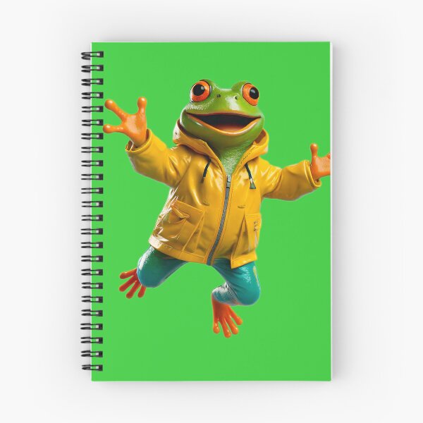 Item preview, Happy Frog in Yellow Raincoat designed and sold by AleTot.