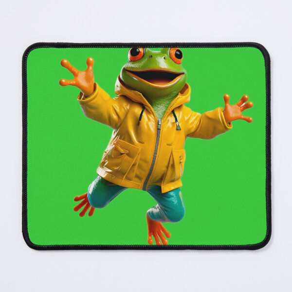 Item preview, Happy Frog in Yellow Raincoat designed and sold by AleTot.