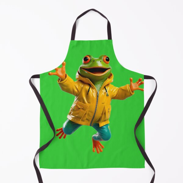 Item preview, Happy Frog in Yellow Raincoat designed and sold by AleTot.