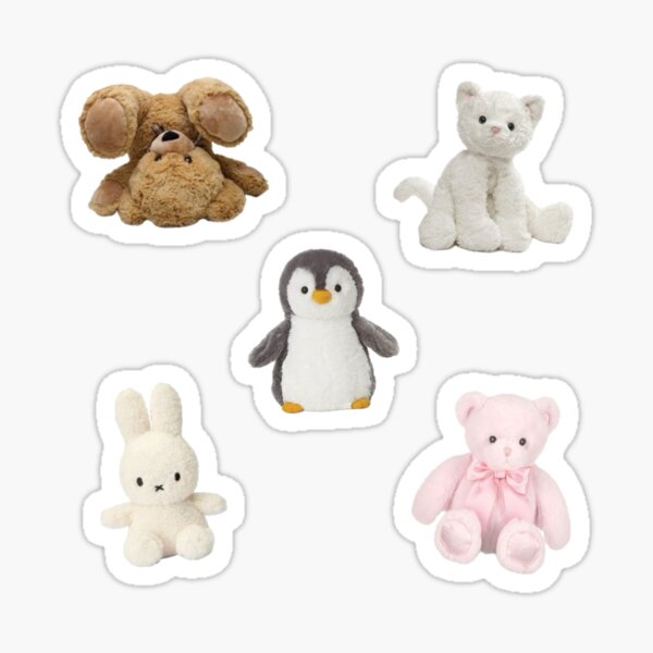 Item preview, plushies sticker pack designed and sold by prettyinpink111.