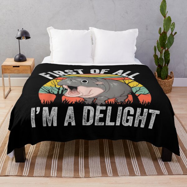 Item preview, Moo Deng - First Of All I'm A Delight designed and sold by kathymeadowss.