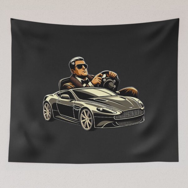 Item preview, Rich Man Driving an Aston Martin designed and sold by GeneralDaily.