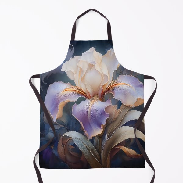 Item preview, A beautiful and detailed design of a purple iris. designed and sold by HEMRO.