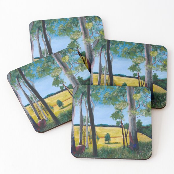 Item preview, Classic Australian Landscape with Eucalyptus Bush designed and sold by leahgay.