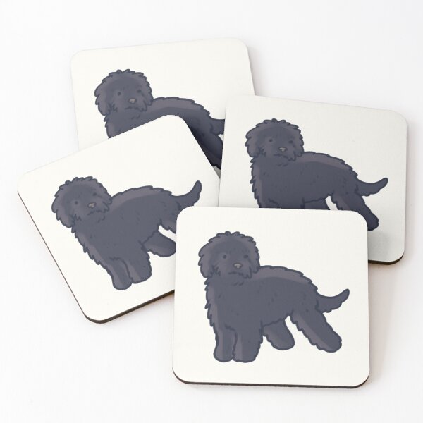 Item preview, Black Barbet dog illustration  designed and sold by Artofmayara.