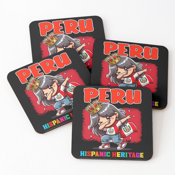 Item preview, Peru Dabbing Girl Hispanic Heritage Celebration for Kids designed and sold by NUMAcreations.