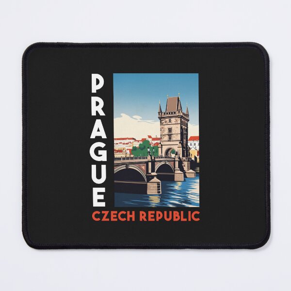 Item preview, A Vintage Travel Illustration of Prague - Czech Republic designed and sold by GoodOldVintage.