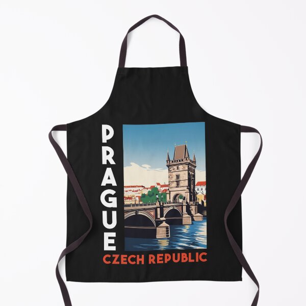 Item preview, A Vintage Travel Illustration of Prague - Czech Republic designed and sold by GoodOldVintage.