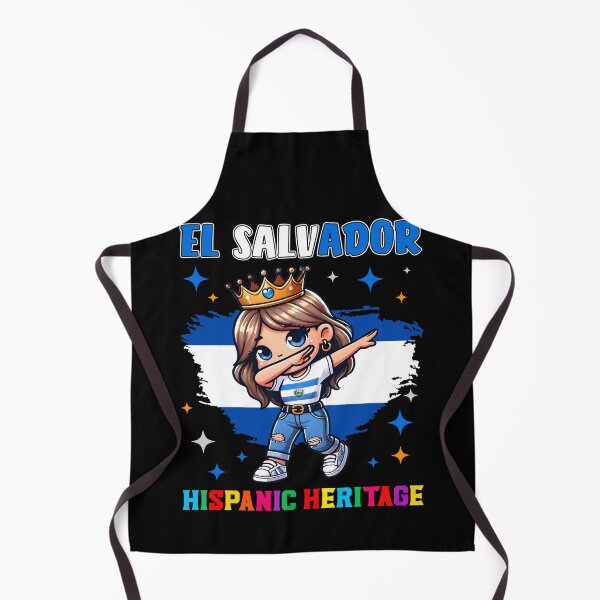 Item preview, El Salvador Dabbing Girl Hispanic Heritage Celebration kids designed and sold by NUMAcreations.