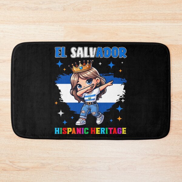 Item preview, El Salvador Dabbing Girl Hispanic Heritage Celebration kids designed and sold by NUMAcreations.