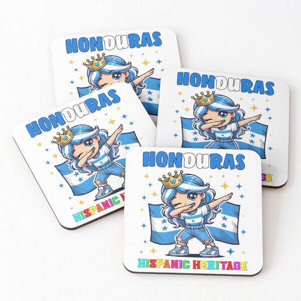 Item preview, Honduras Dabbing Girl Hispanic Heritage Celebration for Kids designed and sold by NUMAcreations.