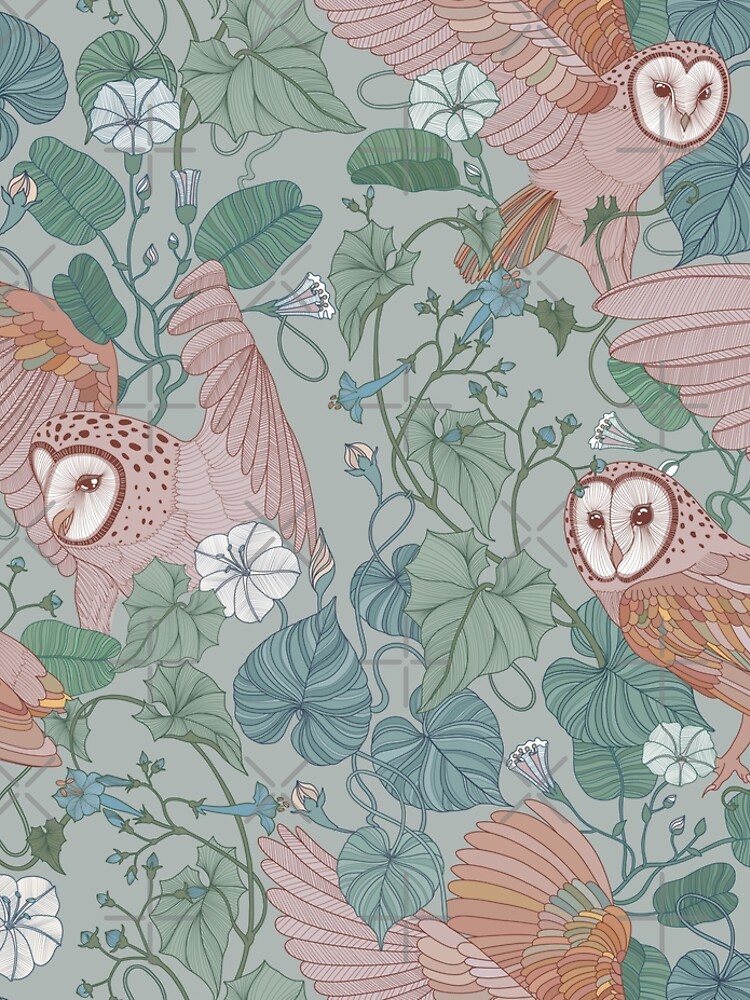 Pink barn owls by torysevas