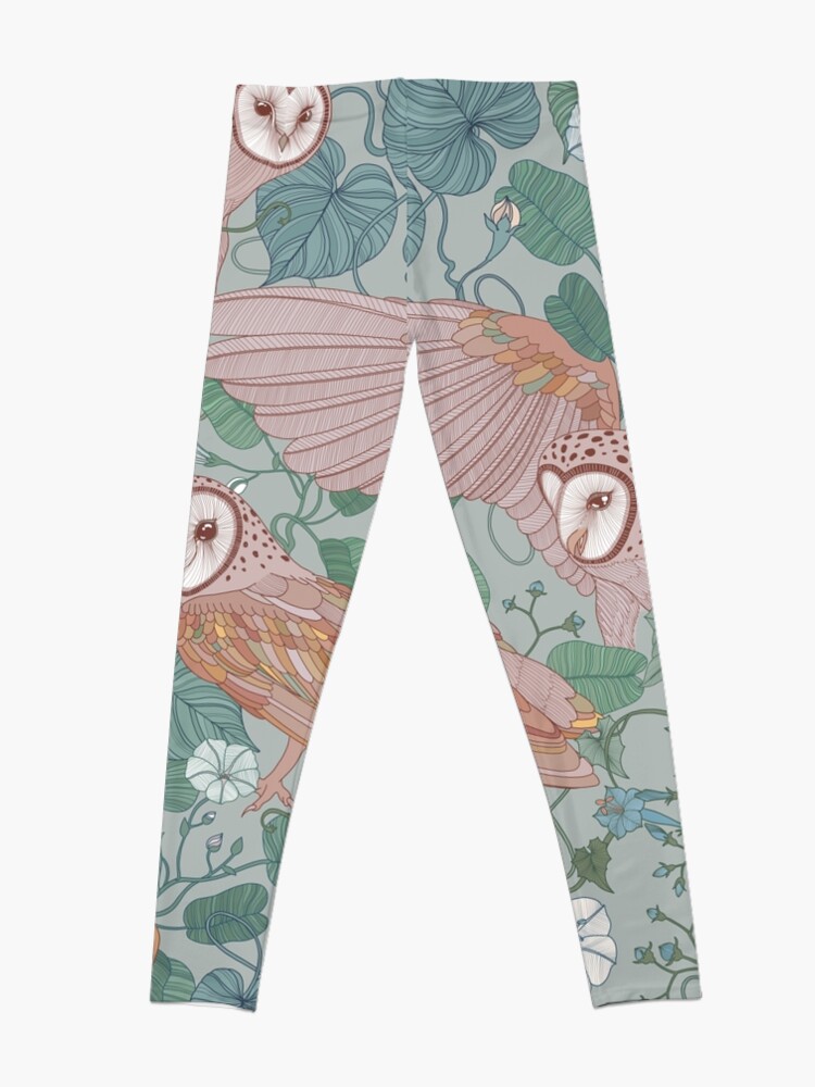 Alternate view of Pink barn owls Leggings