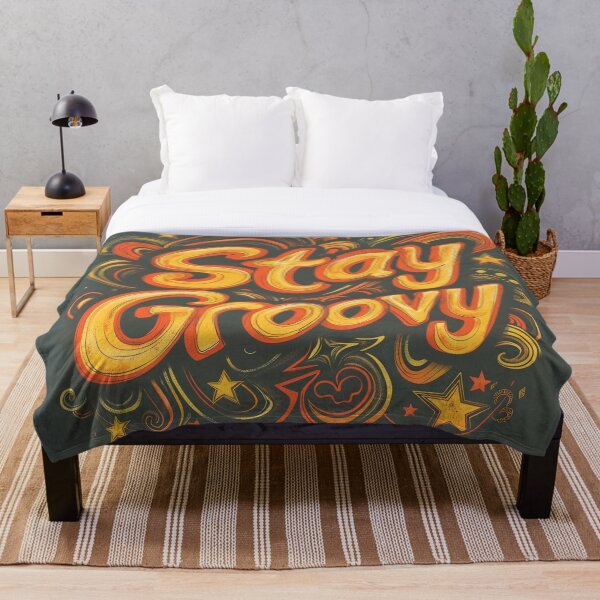 Item preview, Stay Groovy - Retro 70s Typography Art. designed and sold by Ice Diamond Designs.