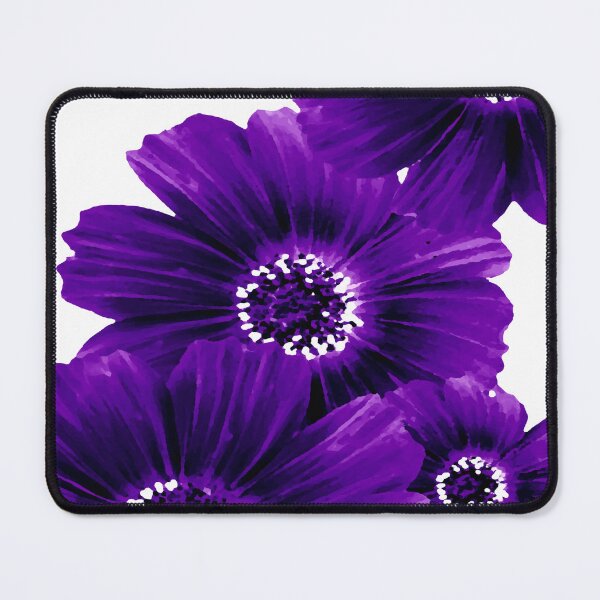 Item preview, Beautiful dark purple flowers on a white background designed and sold by by-jwp.