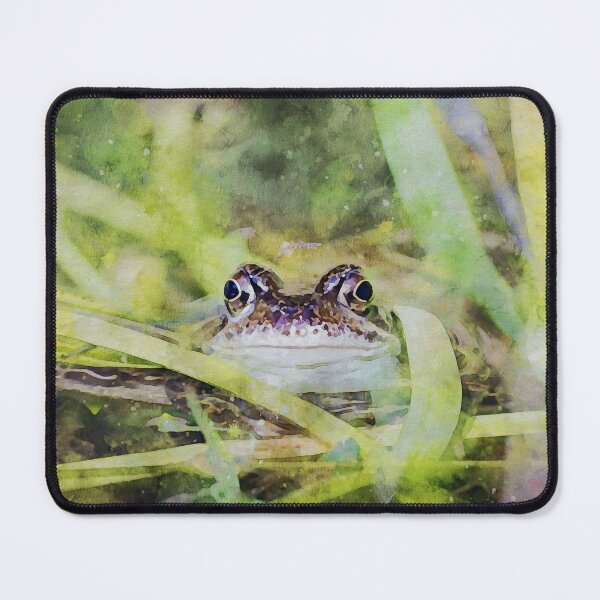 Item preview, Frog in pond amidst green levaes designed and sold by Dolfilms.