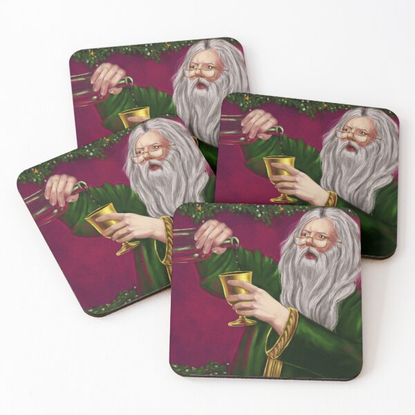 Item preview, Make Merry - Wizard Santa Pouring Festive Drink designed and sold by Tiffany Toland-Scott.