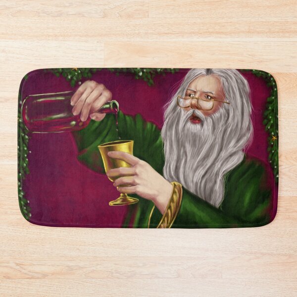 Item preview, Make Merry - Wizard Santa Pouring Festive Drink designed and sold by Tiffany Toland-Scott.
