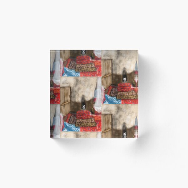 Kandovan Stone Village Home Acrylic Block