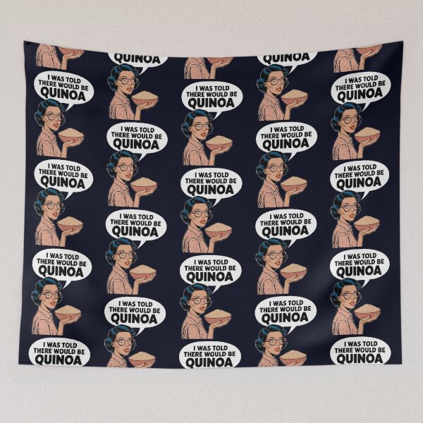 Item preview, Funny Quinoa Retro Comic Style Vegan  Food Lover Humor designed and sold by GreenSlate.