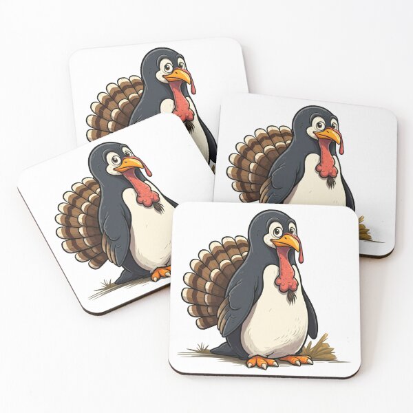 Item preview, Thanksgiving, don't be a Turkey, be a penguin designed and sold by BlackCoralArt.