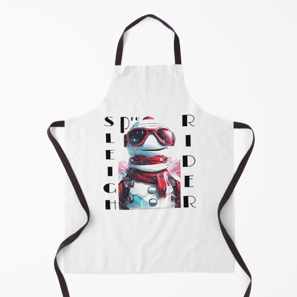Item preview, Pro Sleigh Rider Snowman - Retro Futuristic Holiday Christmas designed and sold by MystiqSlav.
