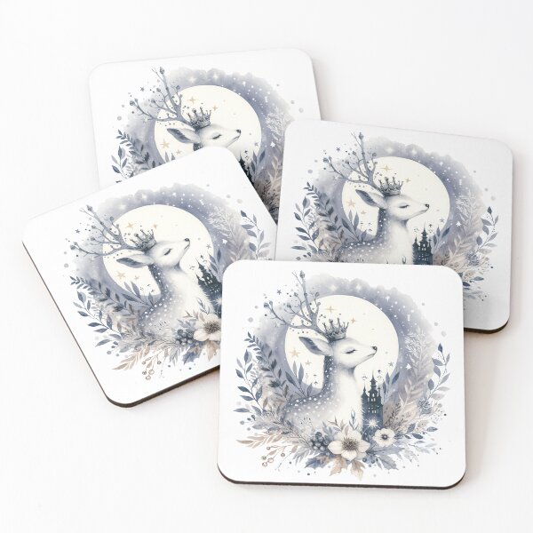 Item preview, Watercolor Fairy Christmas Deer designed and sold by Celedrine-art.