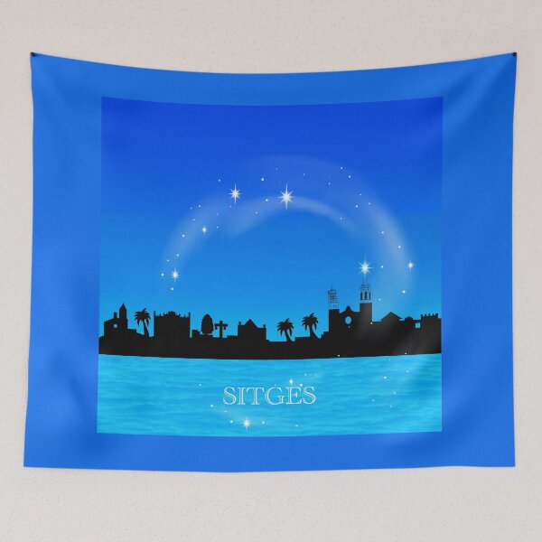 Item preview, Silhouette of Sitges Architecture designed and sold by ImageMagic2024.