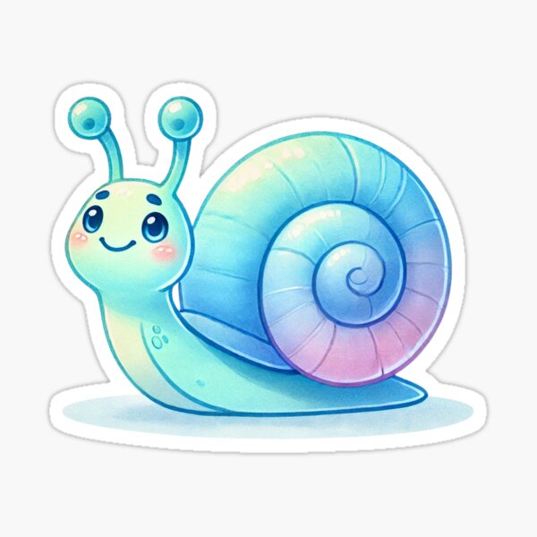 Item preview, Cute Pastel Snail Illustration designed and sold by Thanyapron.