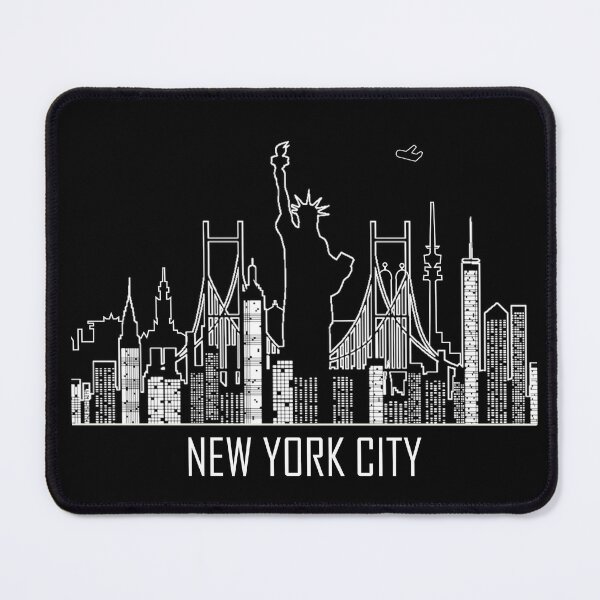 Item preview, New York City Skyline Silhouette with Statue of Liberty USA United States of America designed and sold by Trenddesigns24.