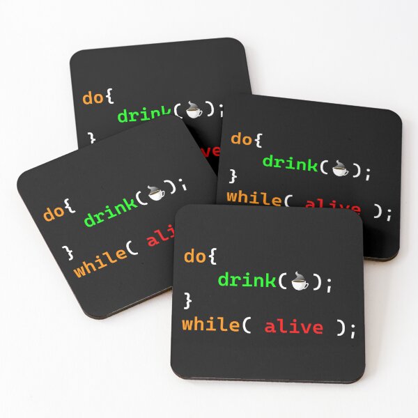 Item preview, Drink Coffee Do While Loop ( Programming Design ) designed and sold by Red Jacket Technologies.