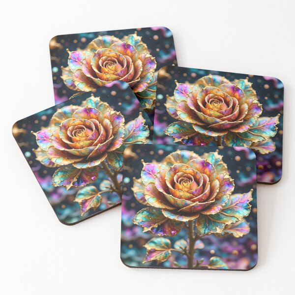 Item preview, Gold plated marbled rose  designed and sold by JosieandRose.