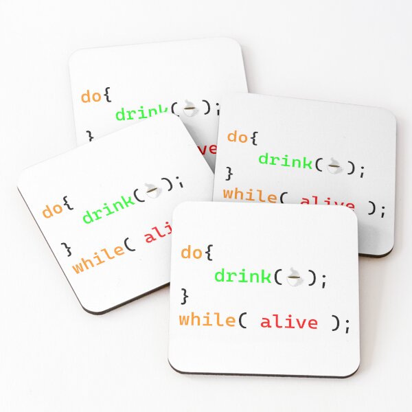 Item preview, Drink Coffee Do While Loop ( Programming Design ) designed and sold by Red Jacket Technologies.