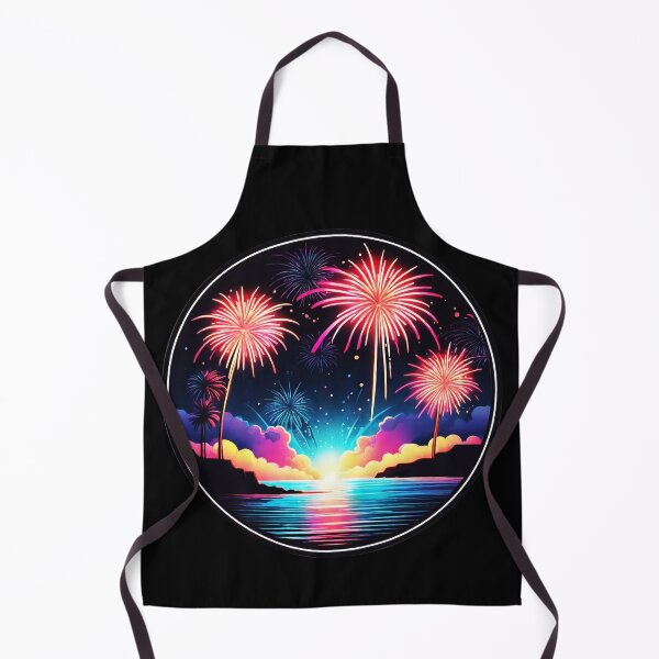 Item preview, Big Neon Fireworks Show in Hawaii with Neon Orchids designed and sold by NautiChic.