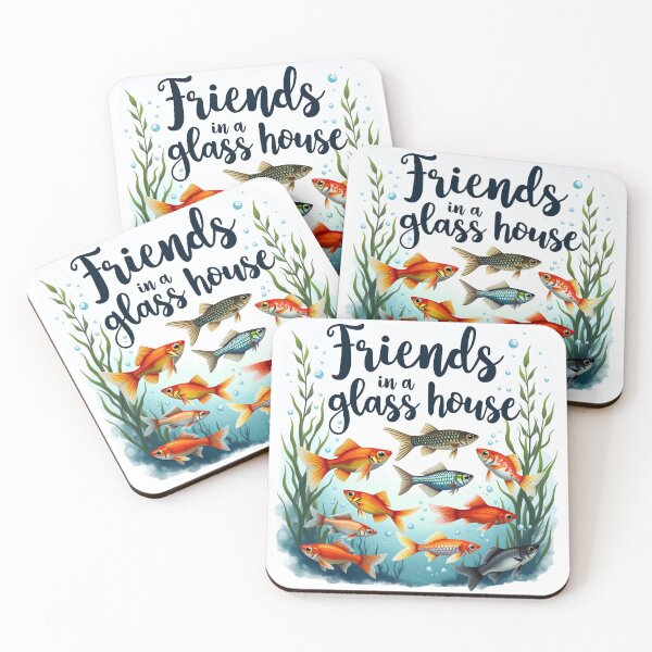 Item preview, Friends in the Glass House – Aquarium Edition designed and sold by nbg2012.