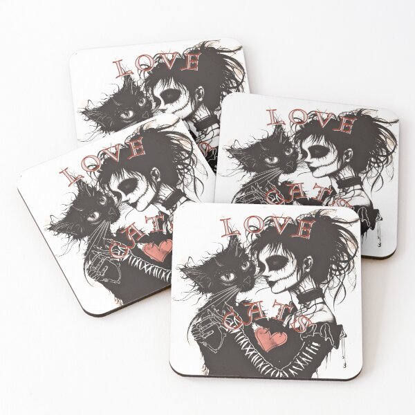 Item preview, Love Cats designed and sold by PitchBlackIcon.