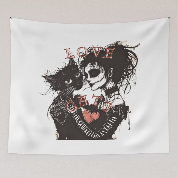 Item preview, Love Cats designed and sold by PitchBlackIcon.