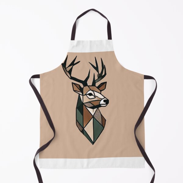 Item preview, Geometric Deer Head Illustration designed and sold by PrismWild.